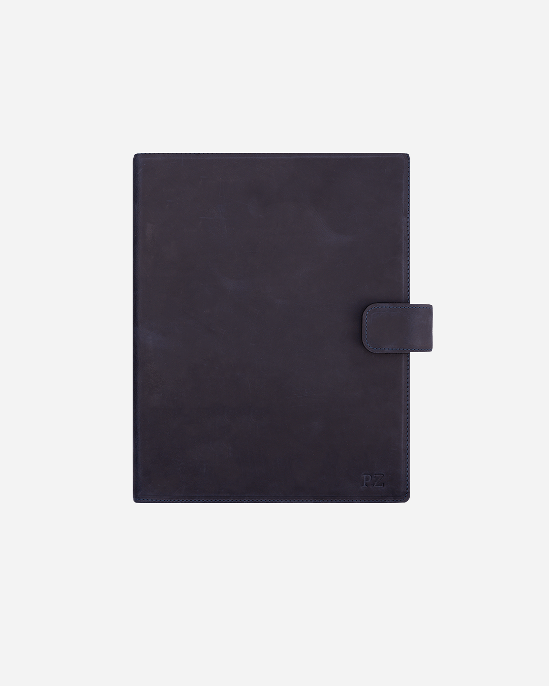 Dark Blue A4 Folder - Real Leather
