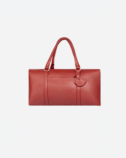Maroon Dufflebag Large - Real Leather