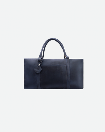 Dark Blue Dufflebag Small - Real Leather