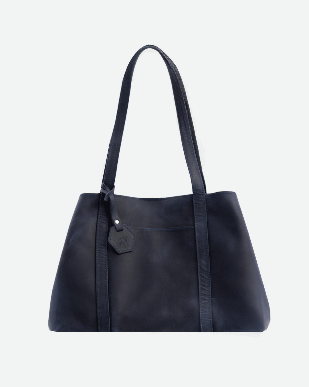 Dark Blue Totebag - Real Leather