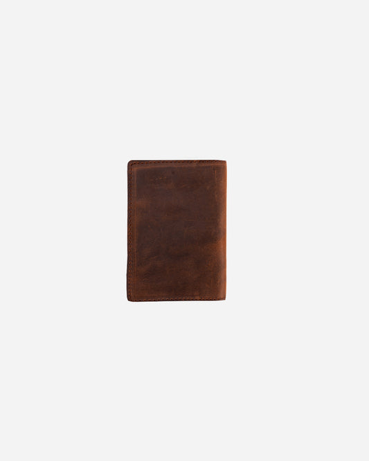 Dark Brown Passport & Card holder - Real Leather