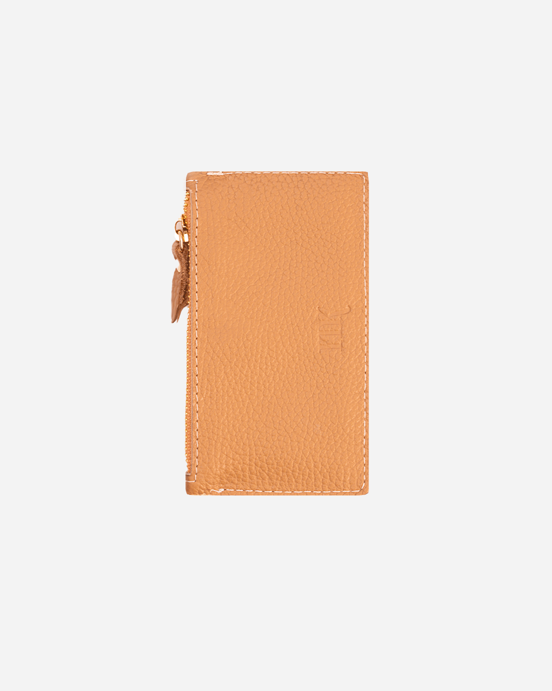 Beige Sunglasses Pouch & Zip Card Holder & Medium Zipper Pouch (Set) - Real Leather