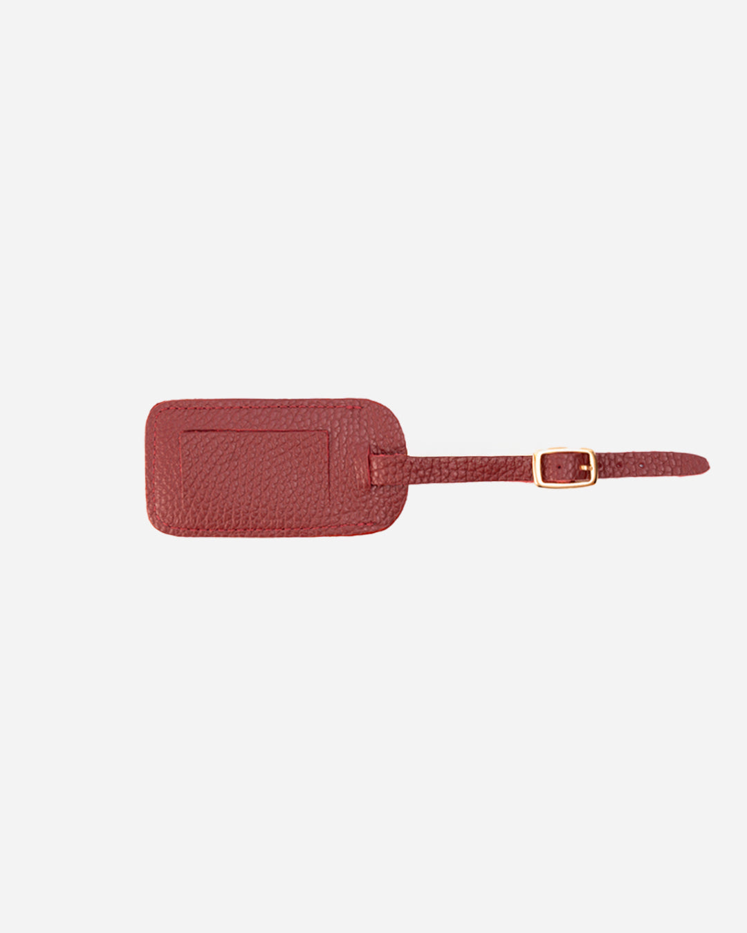 Maroon Keychain & Cardholder & Luggage tag & Passport Cover (Set) - Real Leather