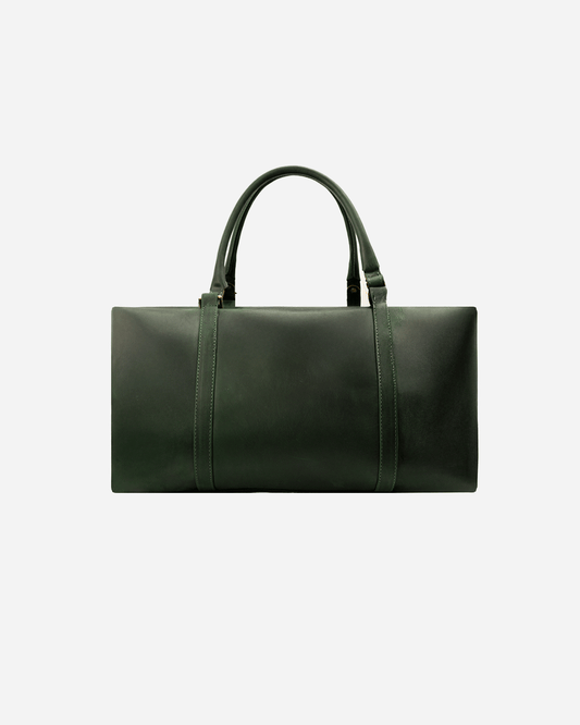 Dark Green Dufflebag Large - Real Leather