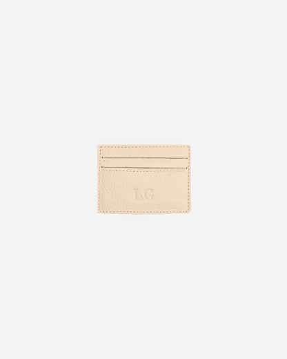 Offwhite Keychain & Cardholder (Set) - Real Leather
