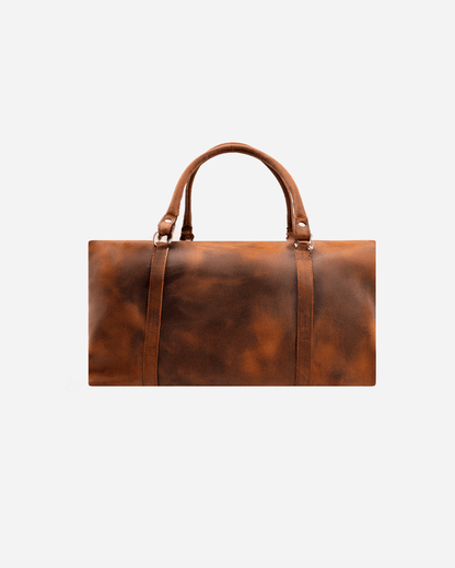 Dark Brown Dufflebag Large - Real Leather