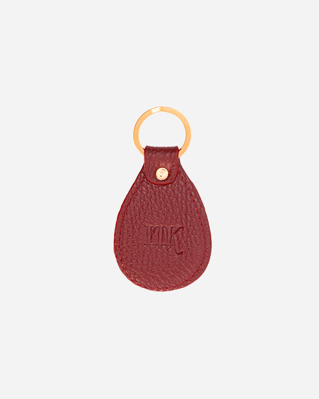 Maroon Keychain - Real Leather