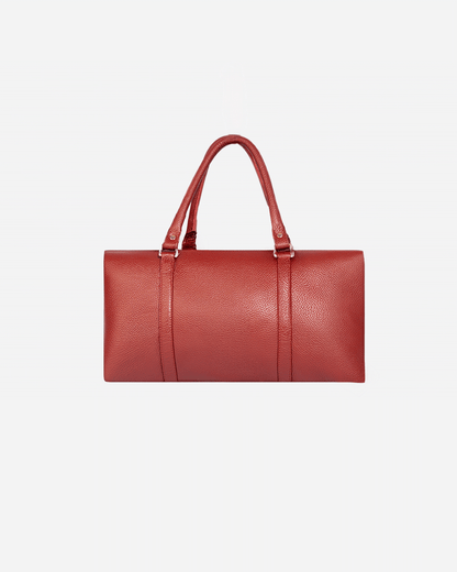 Maroon Dufflebag Large - Real Leather