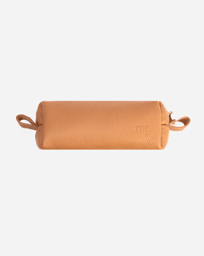 Beige Bookmark & Pencil case & Diary Cover (Set) - Real Leather