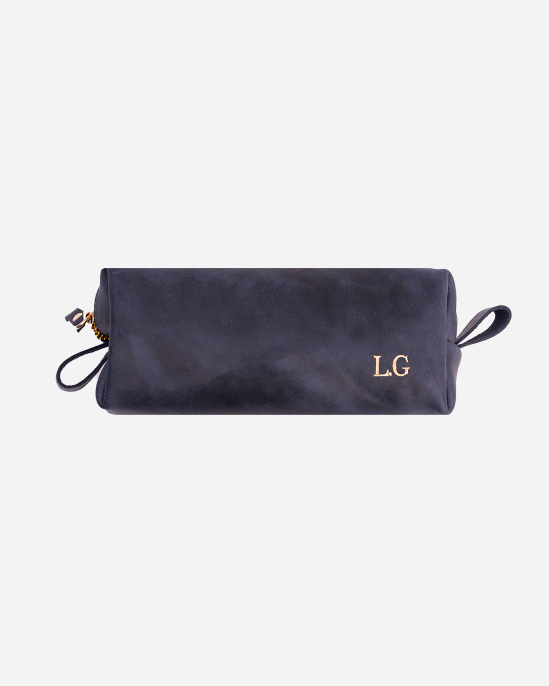 Dark Blue Bookmark & Pencil case & Diary Cover (Set) - Real Leather