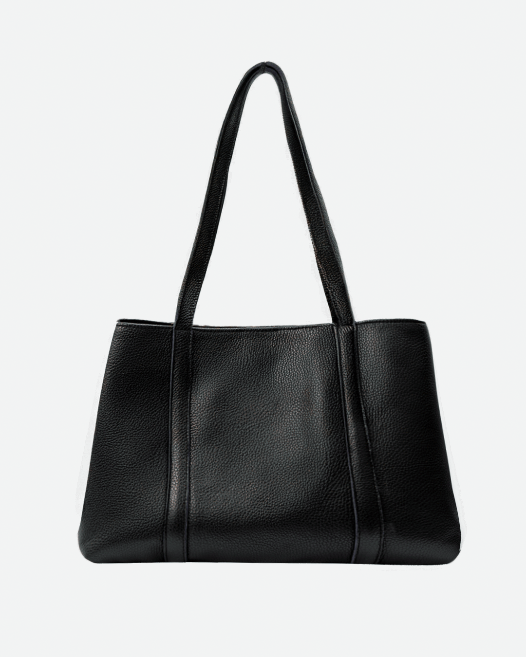 Black Totebag - Real Leather