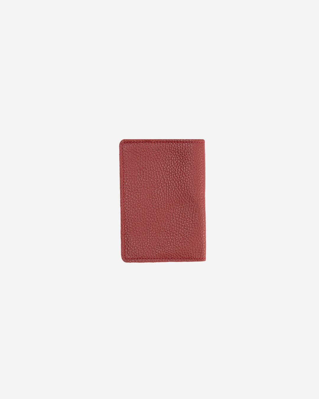 Maroon Keychain & Cardholder & Luggage tag & Passport Cover (Set) - Real Leather