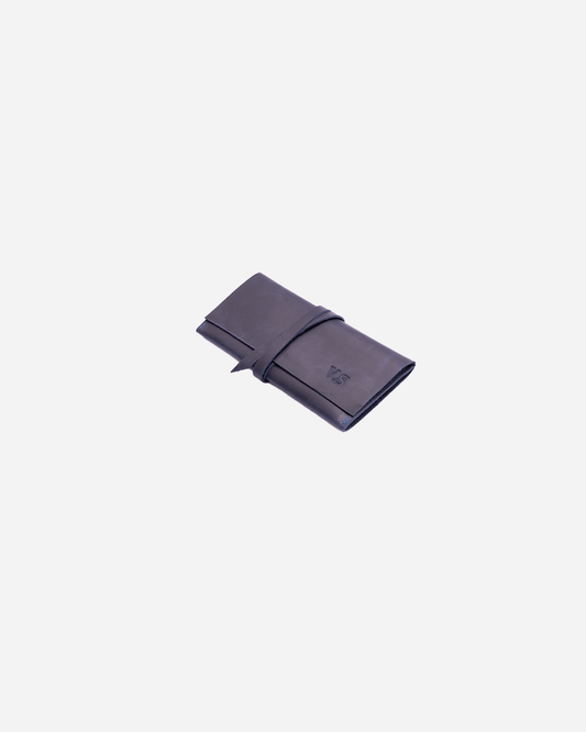 Dark Blue Tobacco pouch - Real Leather