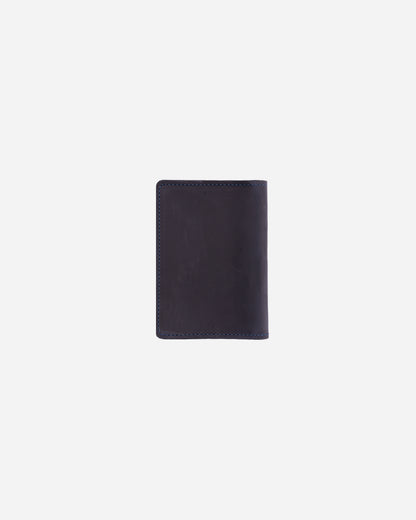 Dark Blue Luggage tag & Passport cover (Set) - Real Leather