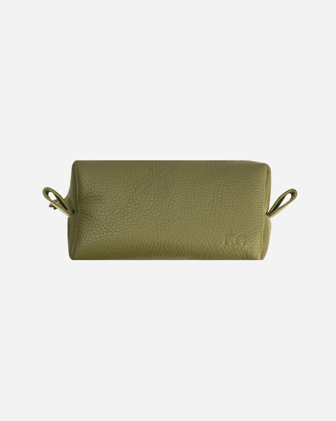 Green Toiletry Pouch - Real Leather