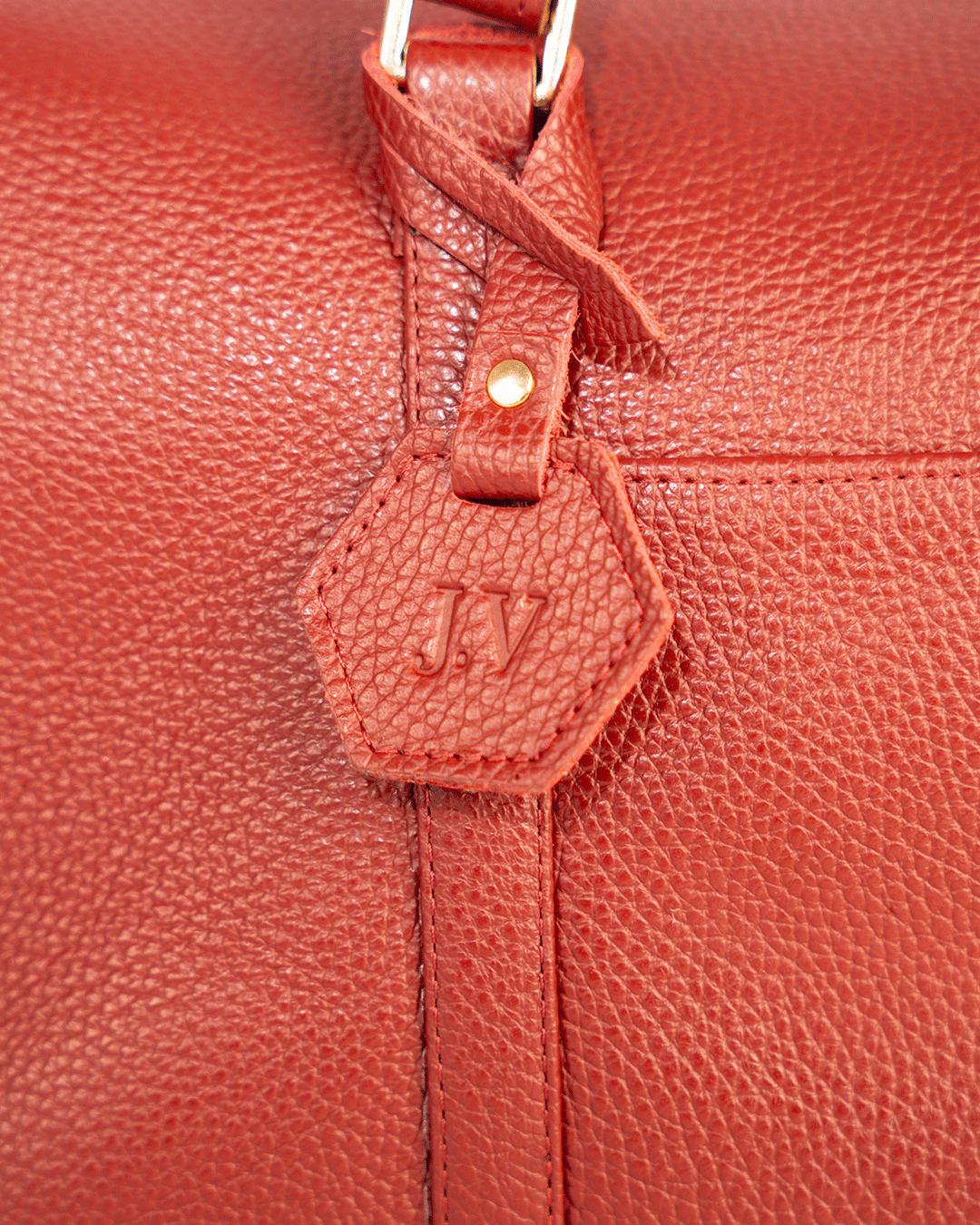 Maroon Dufflebag Large - Real Leather