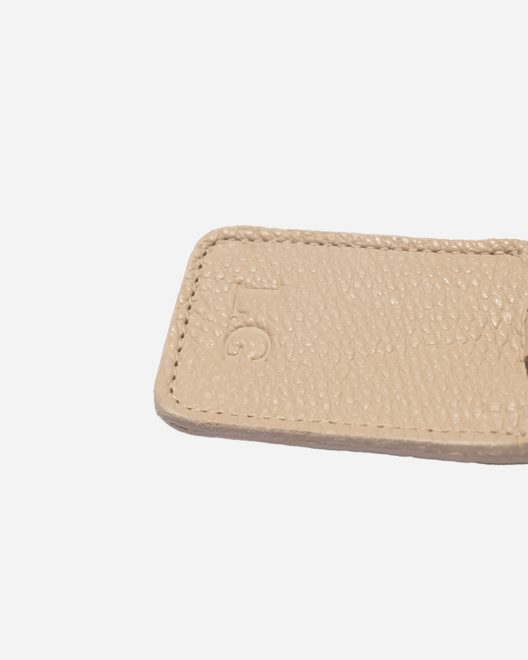 Offwhite Luggage Tag - Real Leather