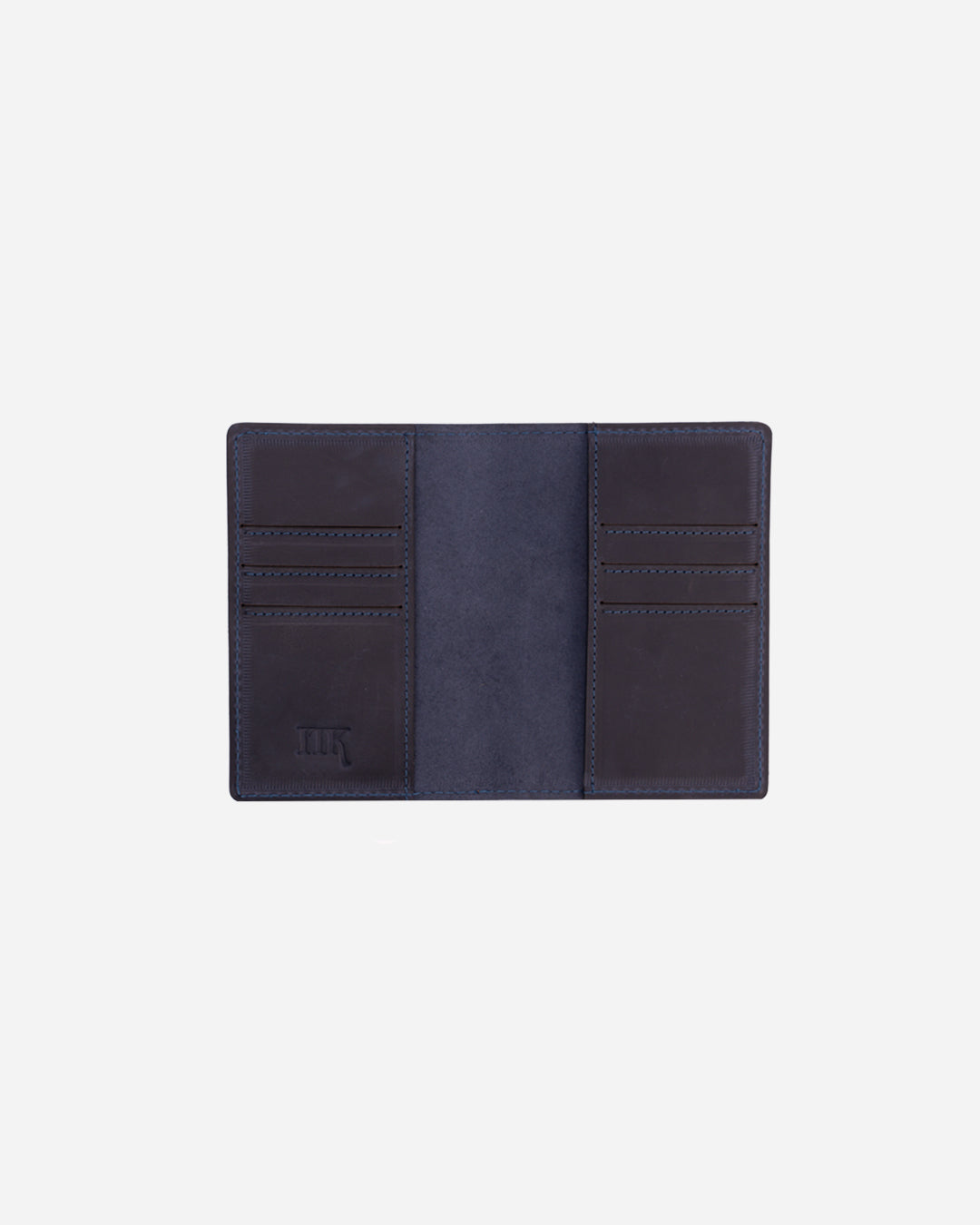 Dark Blue Passport & Card holder - Real Leather