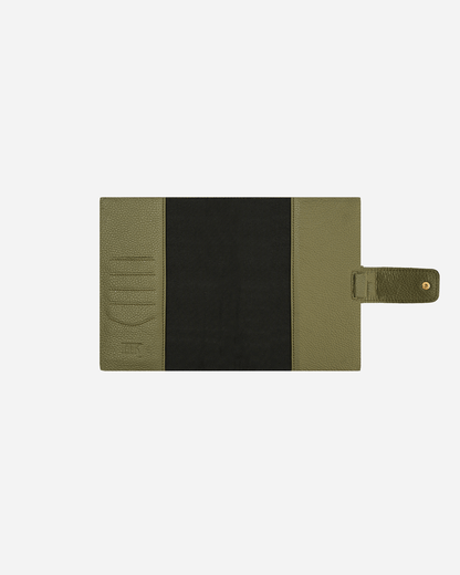 Green Diary Cover - Real Leather