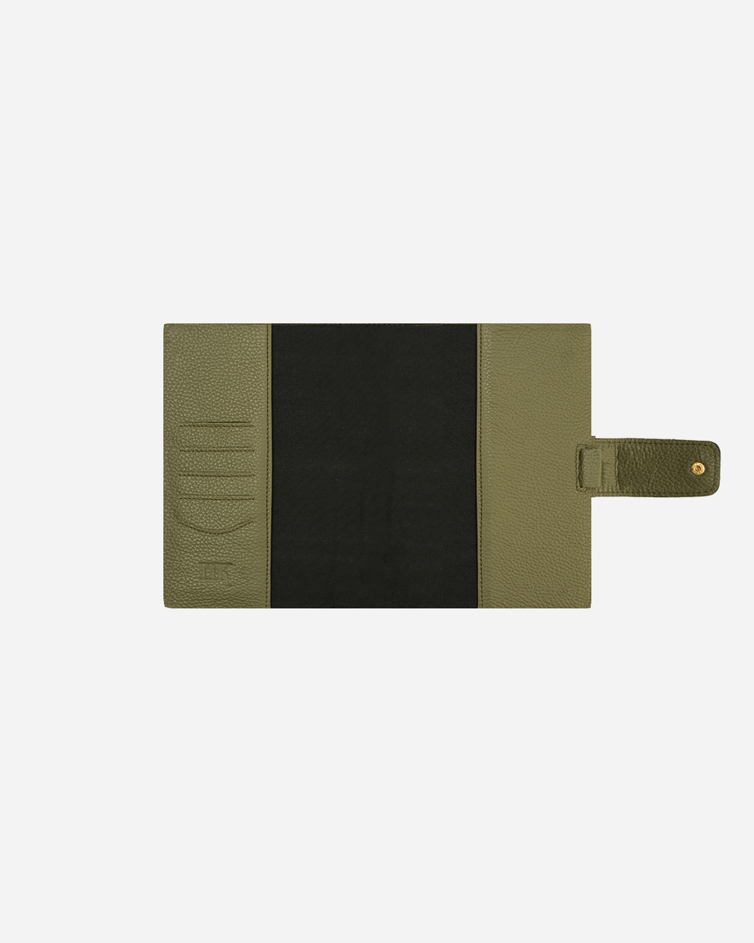 Green Bookmark & Pencil case & Diary Cover (Set) - Real Leather