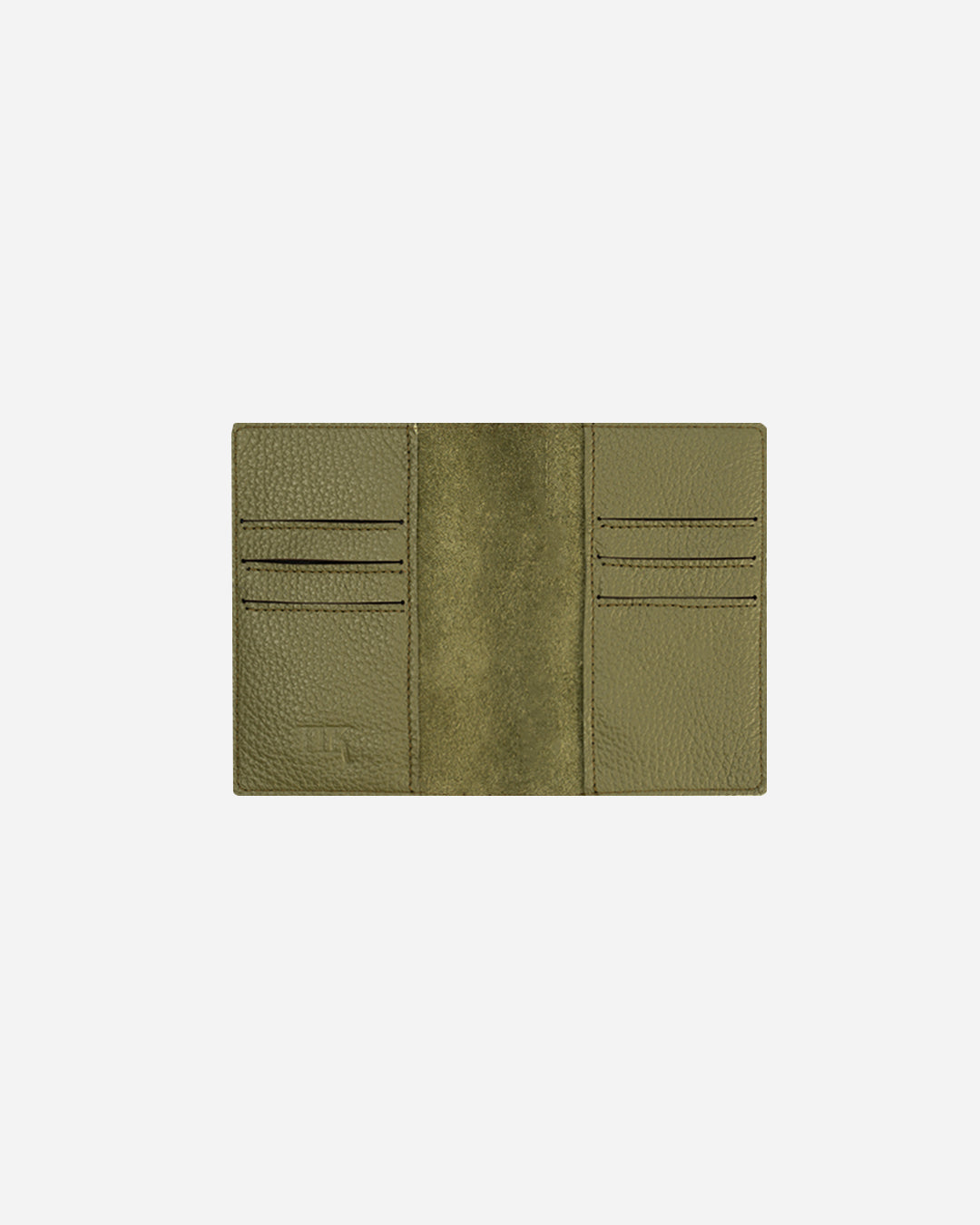 Green Passport & Card holder - Real Leather
