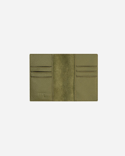 Green Passport & Card holder - Real Leather