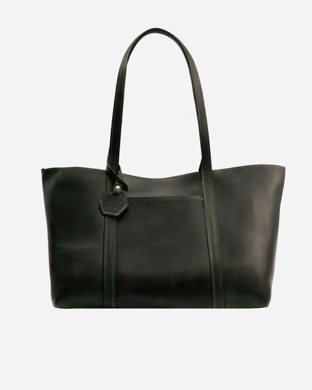 Dark Green Totebag - Real Leather