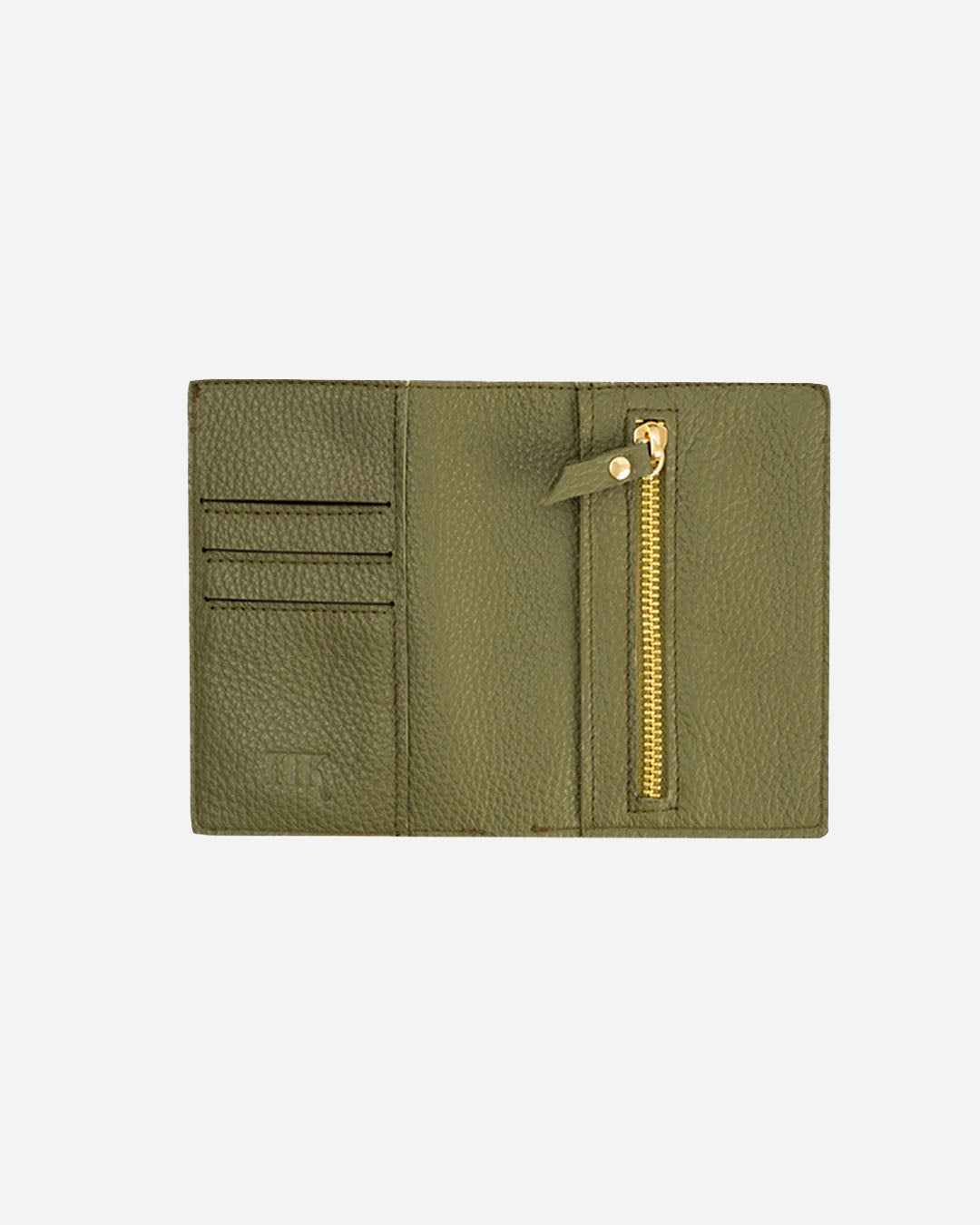 Green Wallet - Real Leather