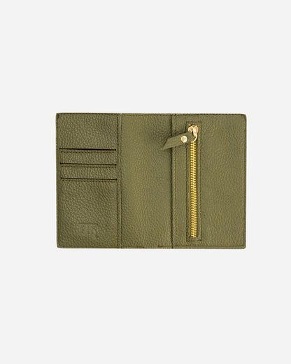 Green Wallet - Real Leather