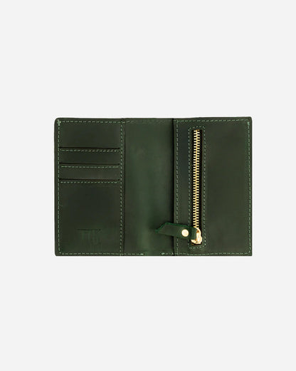 Dark Green Wallet - Real Leather