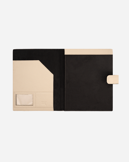 Offwhite A4 Folder - Real Leather
