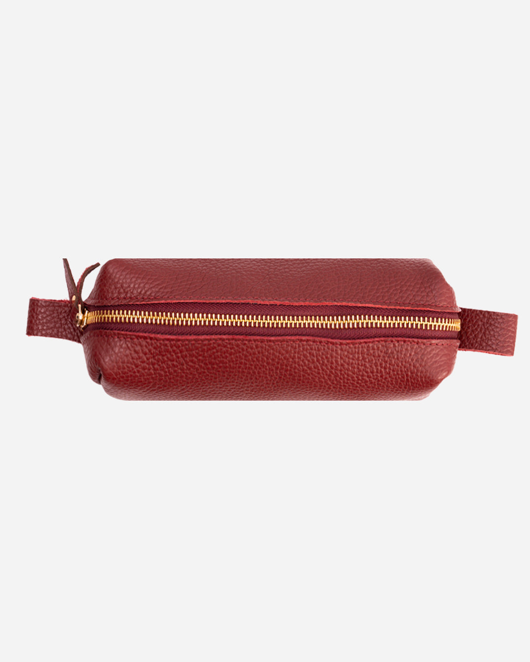 Maroon Pencil case - Real Leather