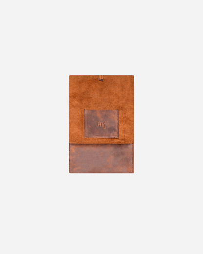 Dark Brown Tobacco pouch - Real Leather