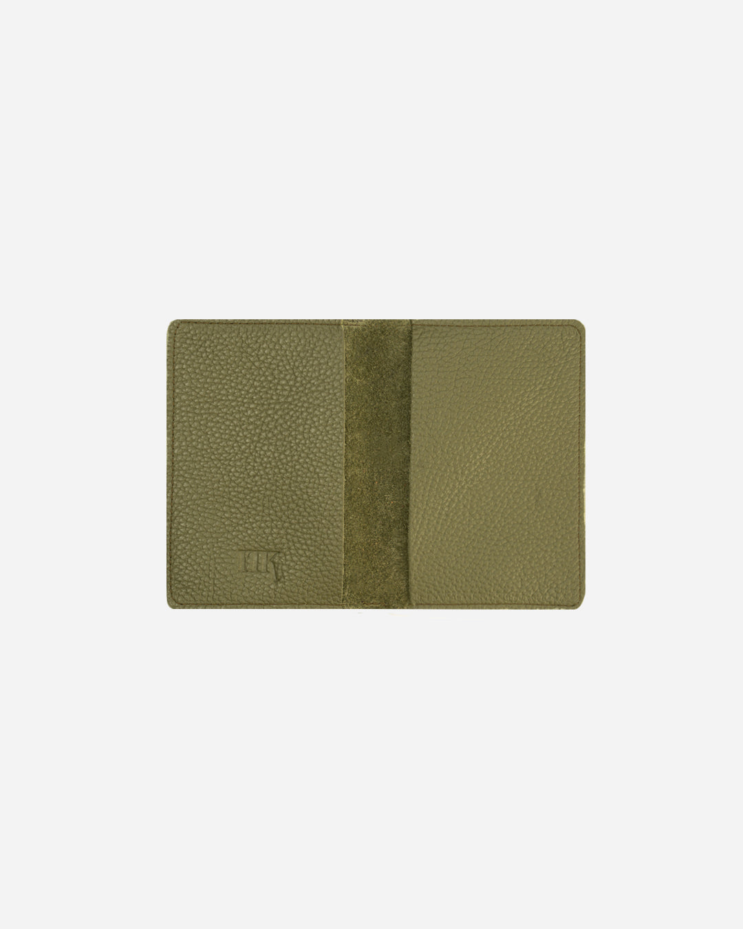Green Luggage tag & Passport cover (Set) - Real Leather