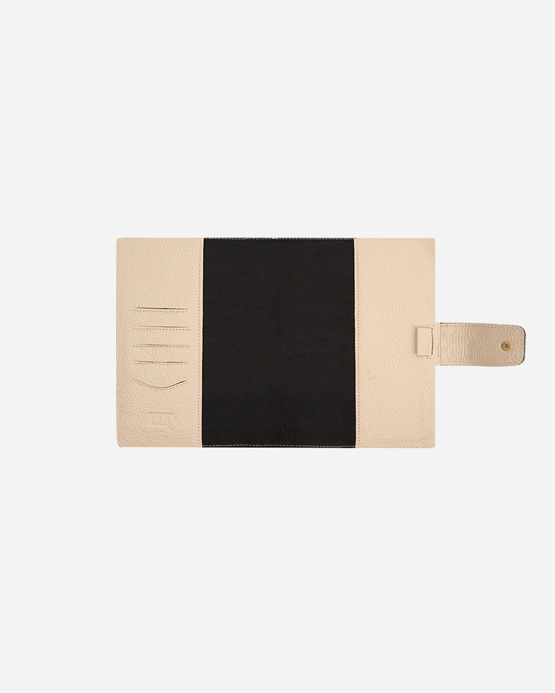 Off White Bookmark & Pencil case & Diary Cover (Set) - Real Leather