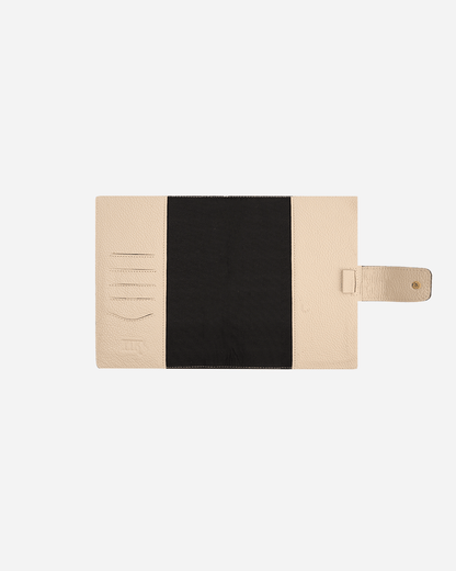 Off White Bookmark & Pencil case & Diary Cover (Set) - Real Leather