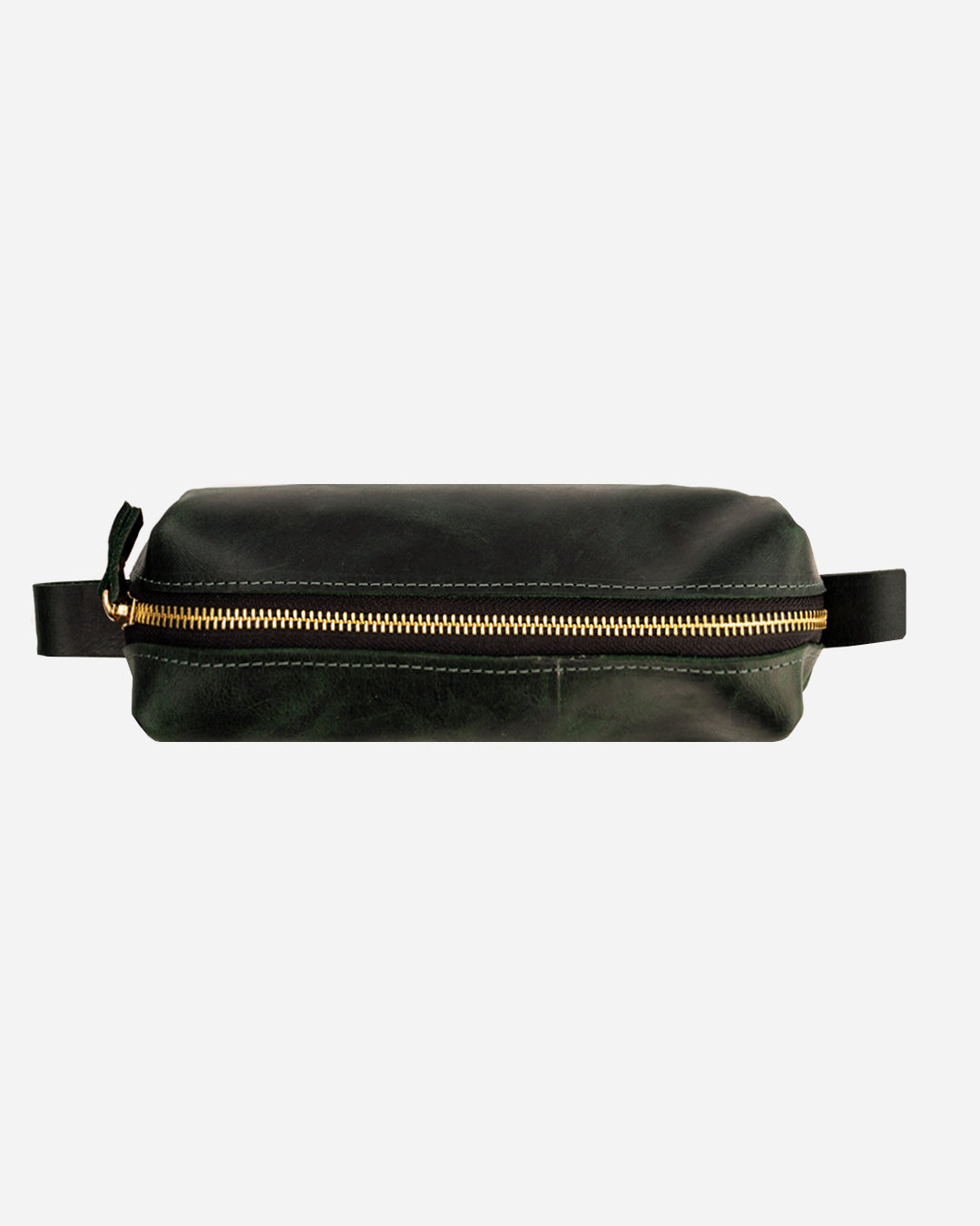 Dark Green Pencil case - Real Leather