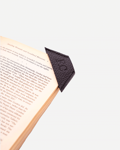 Black Bookmark & Pencil case & Diary Cover (Set) - Real Leather