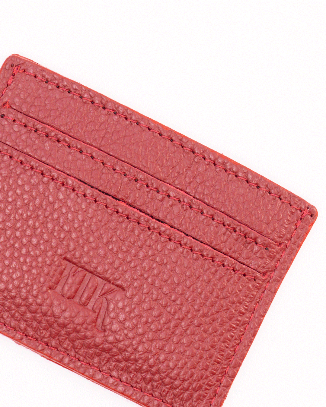Maroon Keychain & Cardholder (Set) - Real Leather