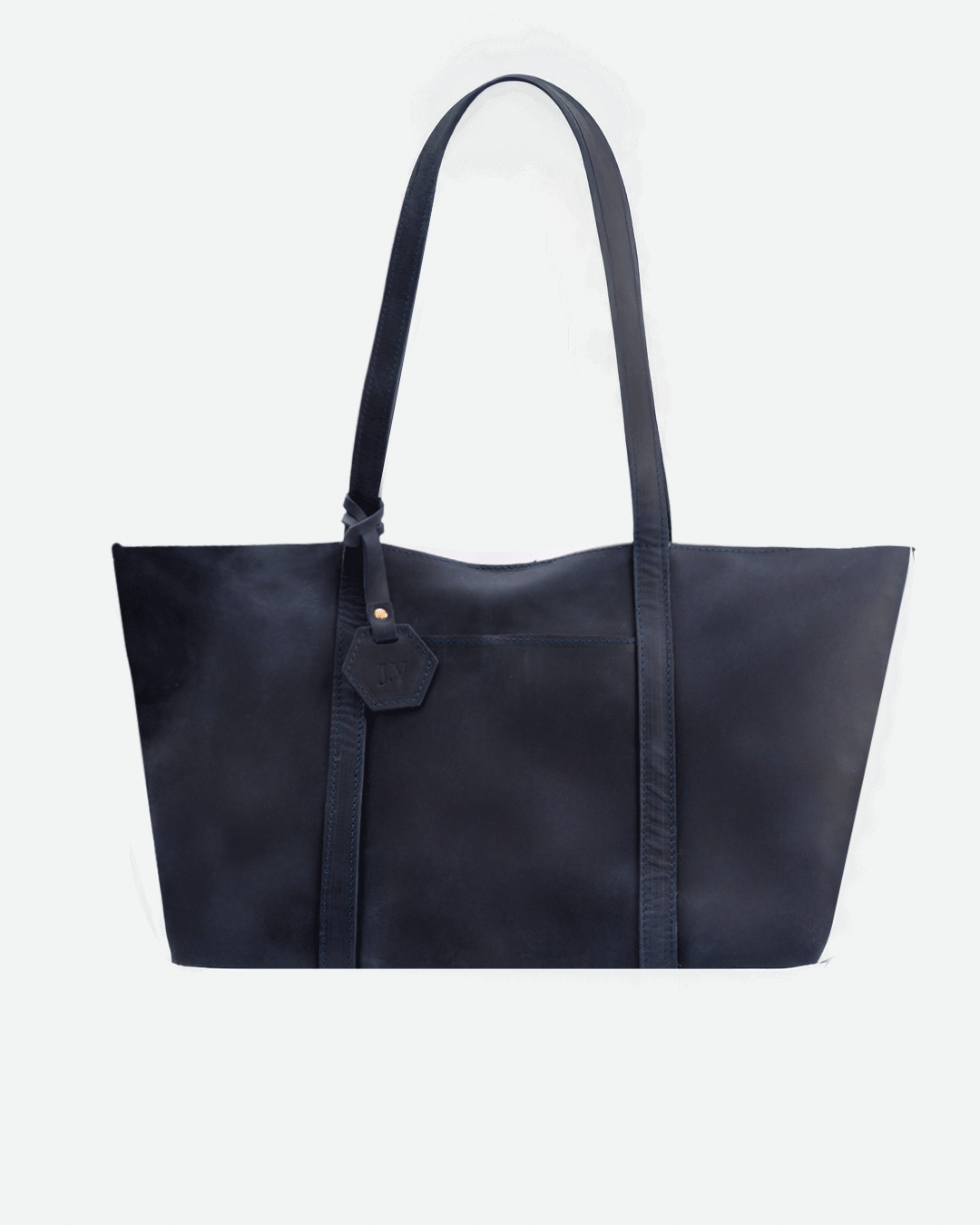 Dark Blue Totebag - Real Leather