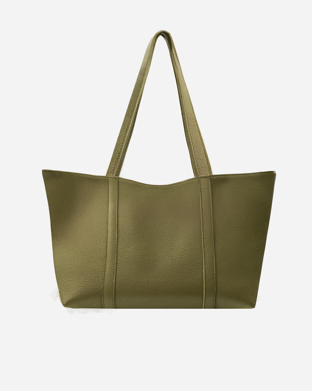 Green Totebag - Real Leather