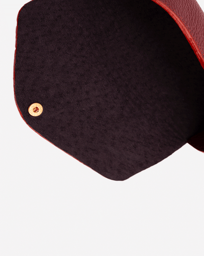 Maroon Sunglasses pouch - Real Leather