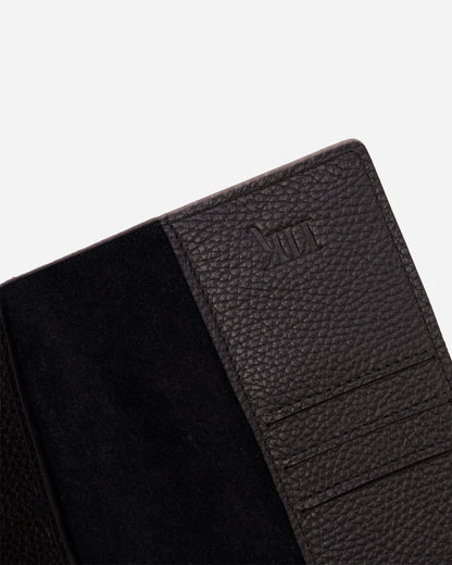 Black Passport & Card holder - Real Leather