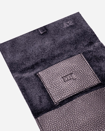 Black Tobacco pouch - Real Leather