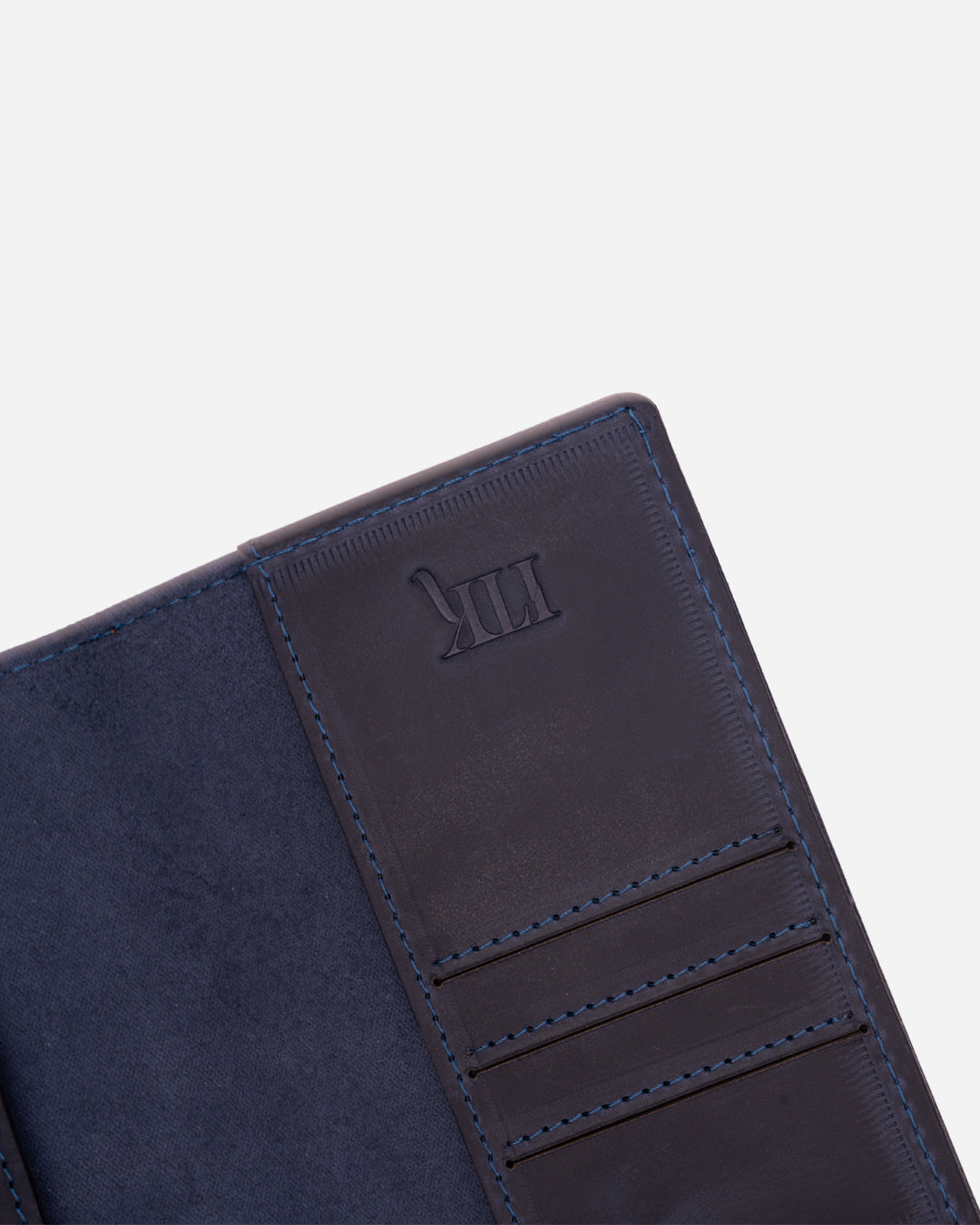 Dark Blue Passport & Card holder - Real Leather