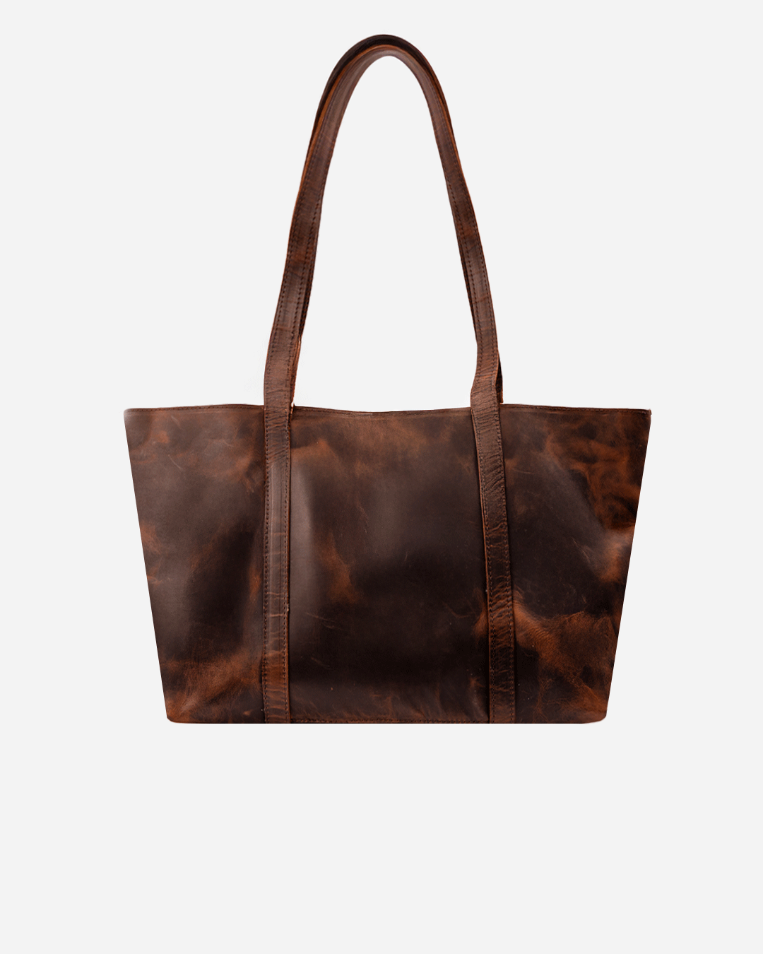 Dark Brown Totebag - Real Leather