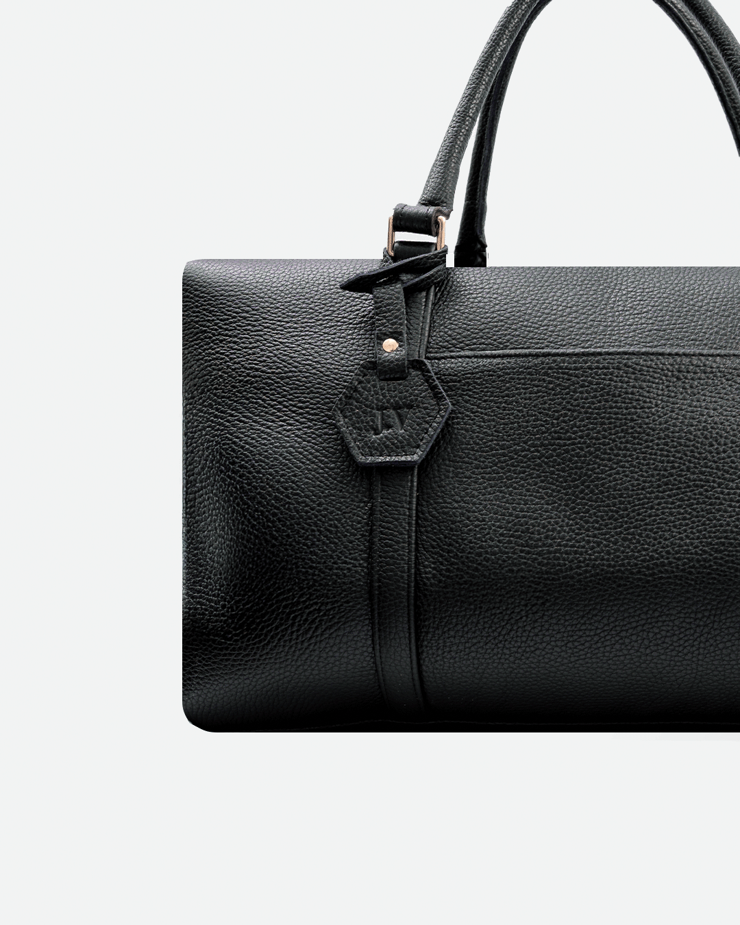 Black Dufflebag Large - Real Leather