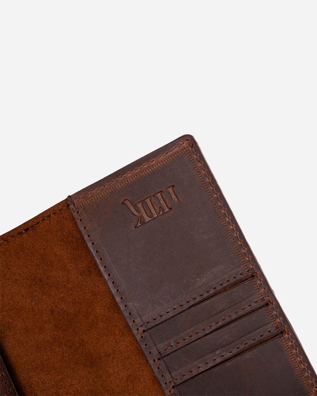 Dark Brown Passport & Card holder - Real Leather