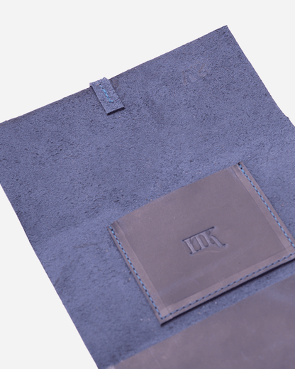Dark Blue Tobacco pouch - Real Leather