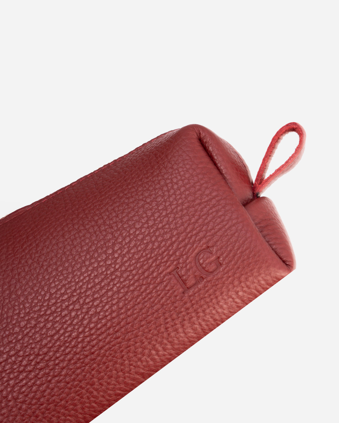 Maroon Pencil case - Real Leather